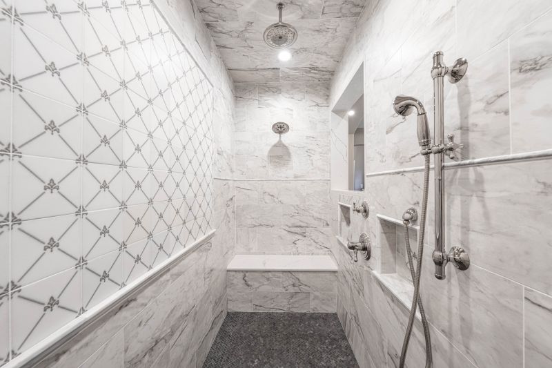 Luxury Walk-in Shower with Large Tiles